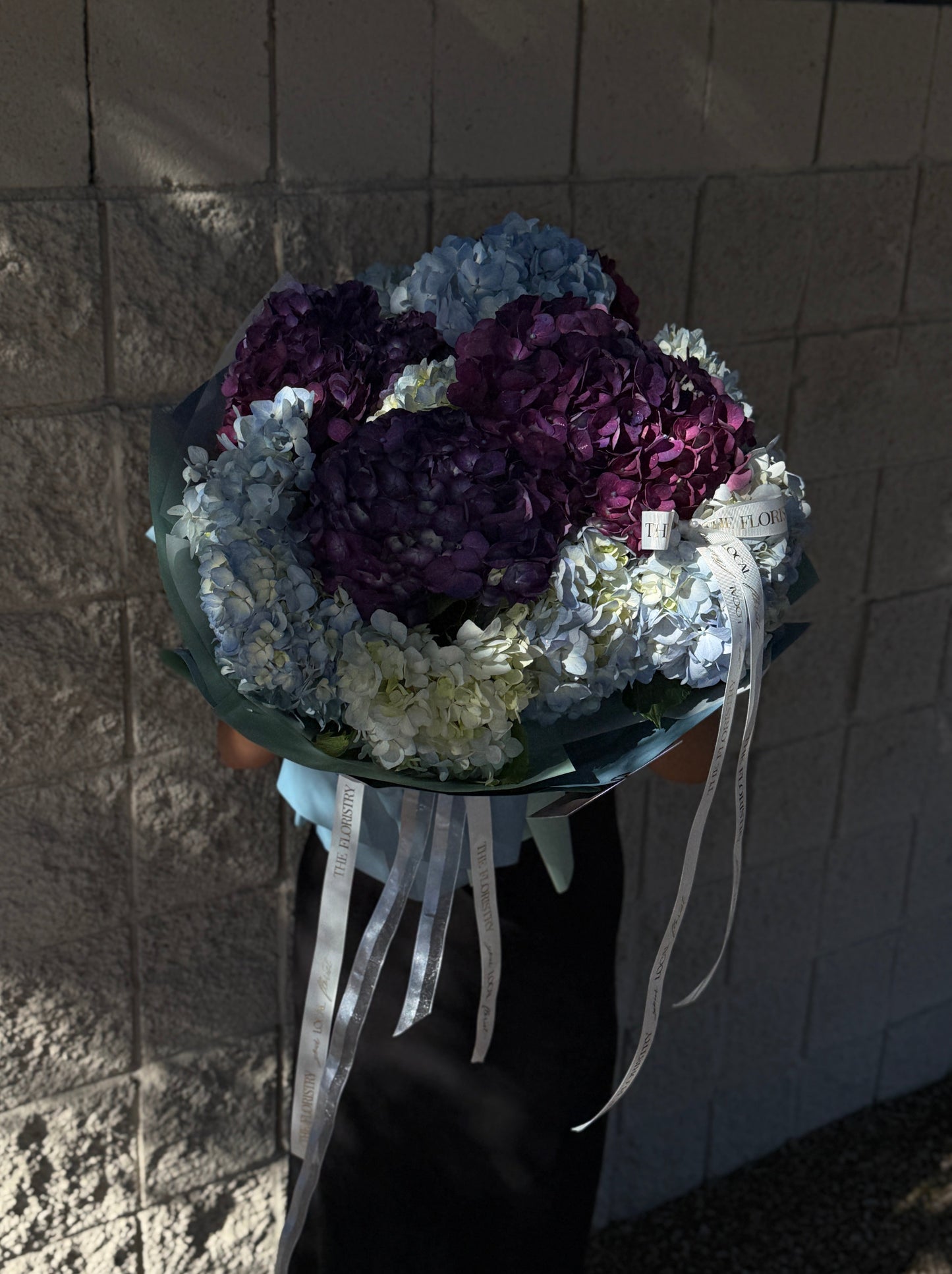 Fluffy Antique Hydrangeas - Europe Wrapping Bouquet