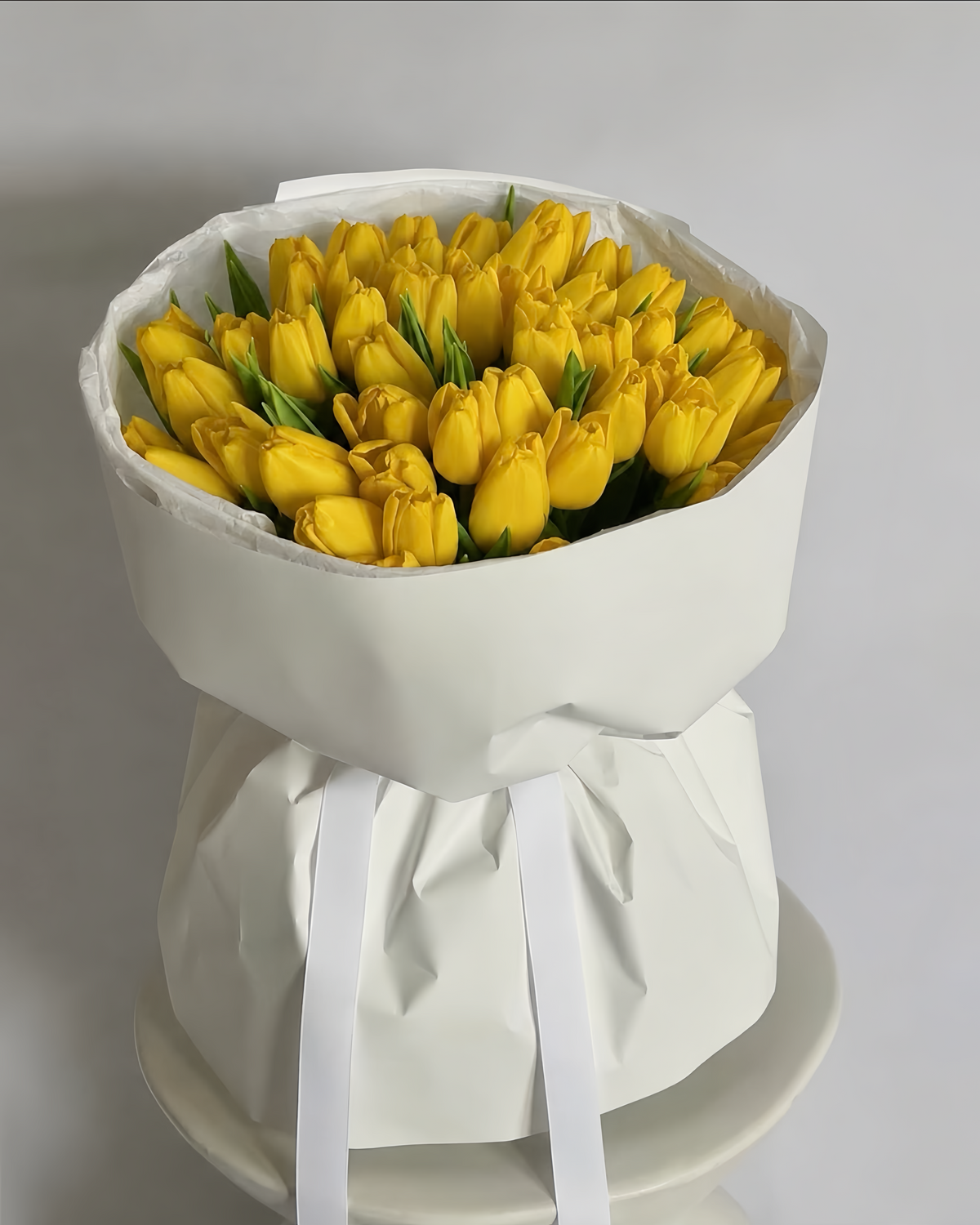 Paris Hug - Tulips Wrapped Bouquet