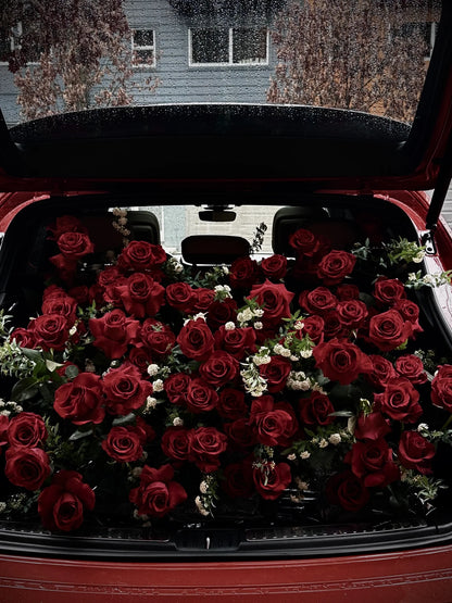 Training Season Over - Luxury Trunk Floral Setup