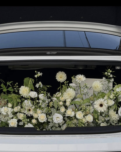 Training Season Over - Luxury Trunk Floral Setup