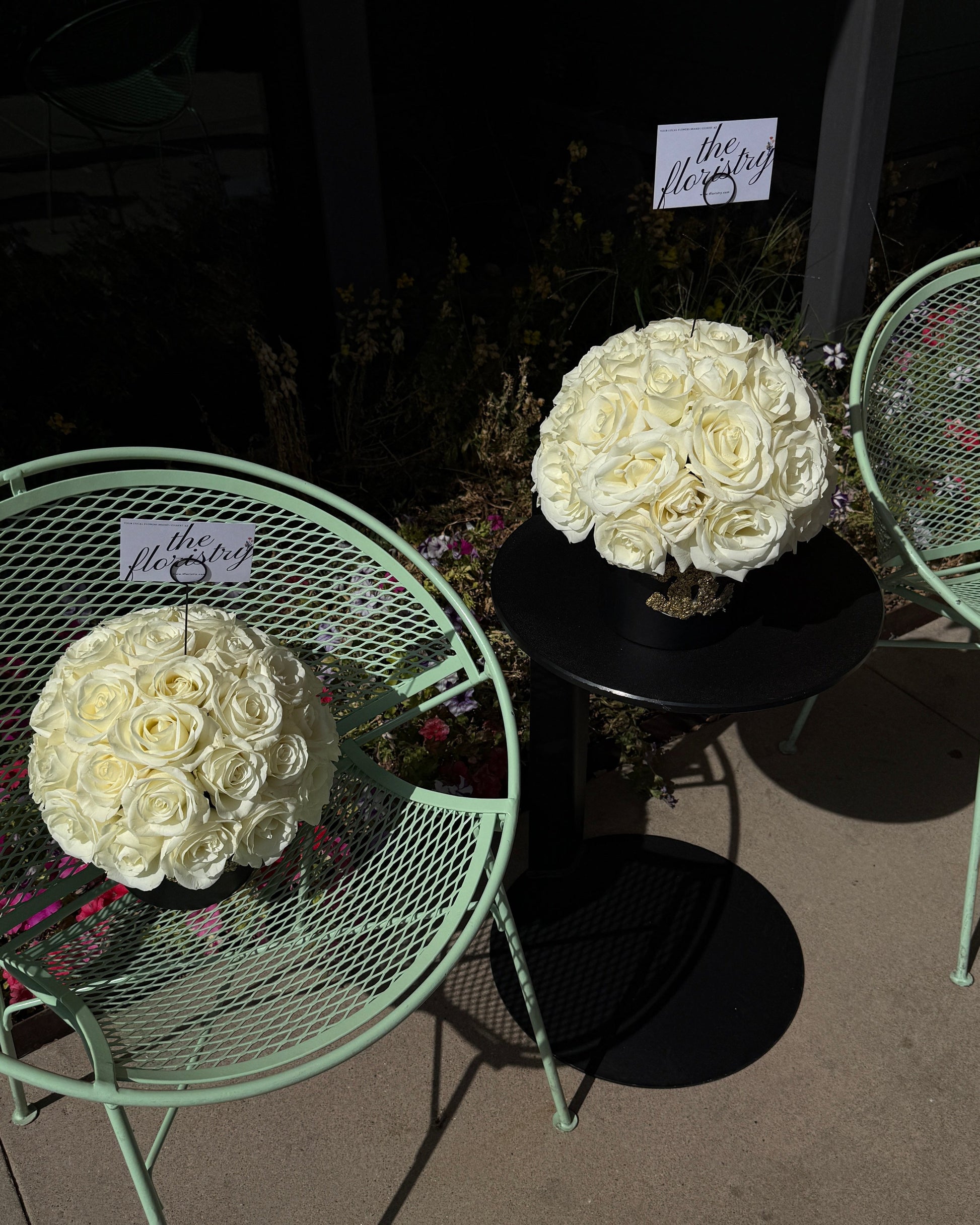 Luxury white rose box for elegant gifting. Choose 28-65 pristine white roses. Minimal, modern design. Same-day delivery in Gilbert, AZ.